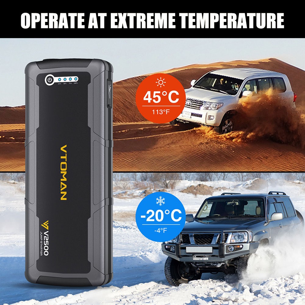 VTOMAN V2500 2500A Car Jump Starter